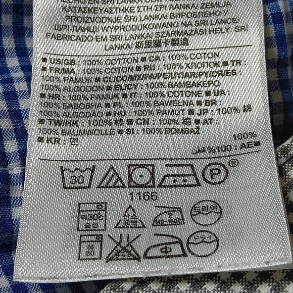 Banana Republic Aiden Shorts Size 33 Black and White Gingham Print 100% Cotton - Picture 6 of 6